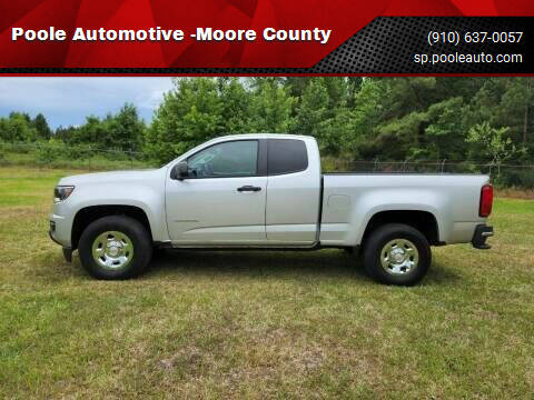 2018 Chevrolet Colorado for sale at Poole Automotive in Laurinburg NC