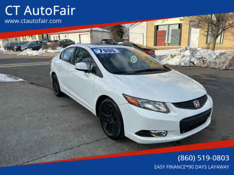 2012 Honda Civic for sale at CT AutoFair in West Hartford CT