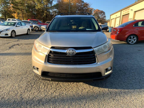 2015 Toyota Highlander for sale at Cars To Go Auto Sales & Svc Inc in Ramseur NC