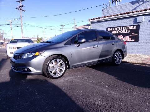 2012 Honda Civic for sale at The Little Details Auto Sales in Reno NV