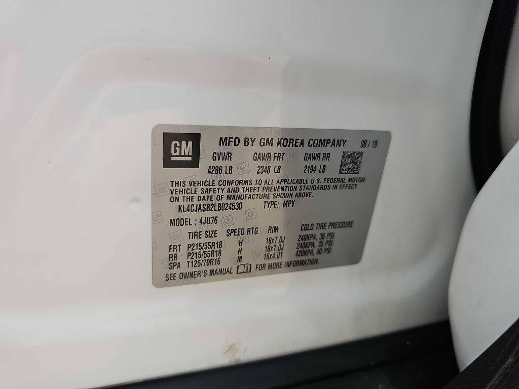 White 2020 Buick Encore Preferred Preferred 4dr Crossover 34