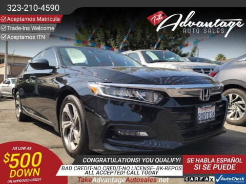 2018 Honda Accord for sale at ADVANTAGE AUTO SALES INC in Bell CA