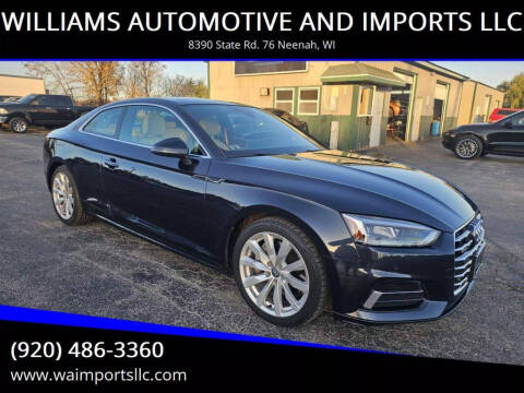 2018 Audi A5 for sale at WILLIAMS AUTOMOTIVE AND IMPORTS LLC in Neenah WI