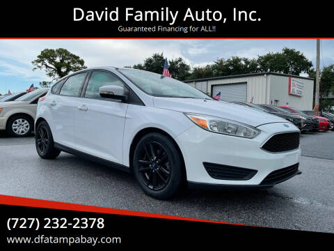 2015 Ford Focus for sale at David Family Auto, Inc. in New Port Richey FL