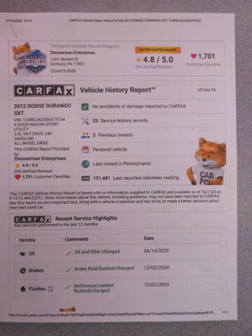 2013 Dodge Durango SXT