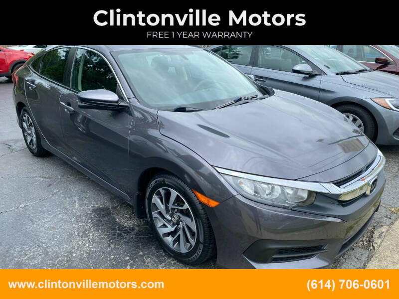 2016 Honda Civic for sale at Clintonville Motors in Columbus OH