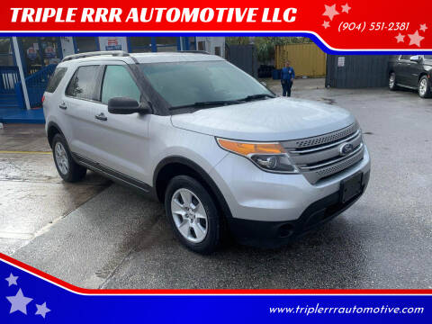 2013 Ford Explorer for sale at TRIPLE RRR AUTOMOTIVE LLC in Jacksonville FL