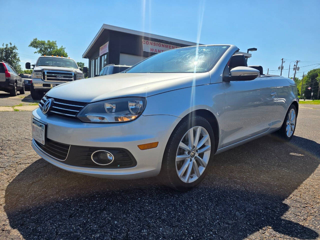 Silver 2012 Volkswagen Eos Komfort SULEV Convertible Komfort SULEV 2dr Convertible 1