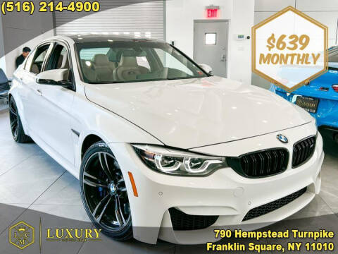 2018 BMW M3 for sale at LUXURY MOTOR CLUB in Franklin Square NY