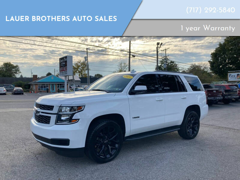 2019 Chevrolet Tahoe for sale at LAUER BROTHERS AUTO SALES in Dover PA