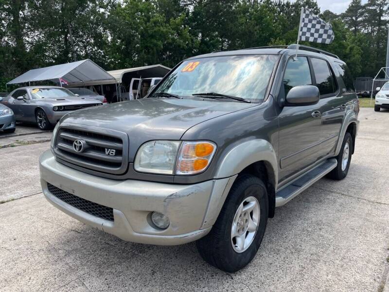 2003 Toyota Sequoia for sale at AUTO WOODLANDS in Magnolia TX