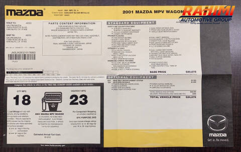 2001 Mazda MPV DX