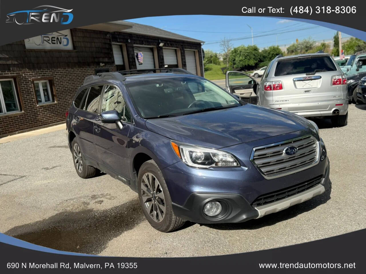Blue 2017 Subaru Outback 3.6R Limited AWD 3.6R Limited 4dr Wagon 1
