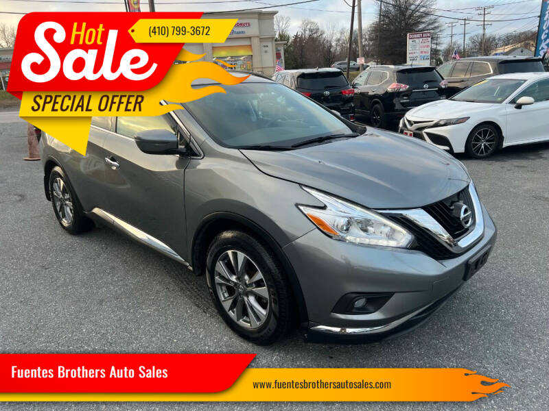 2017 Nissan Murano for sale at Fuentes Brothers Auto Sales in Jessup MD