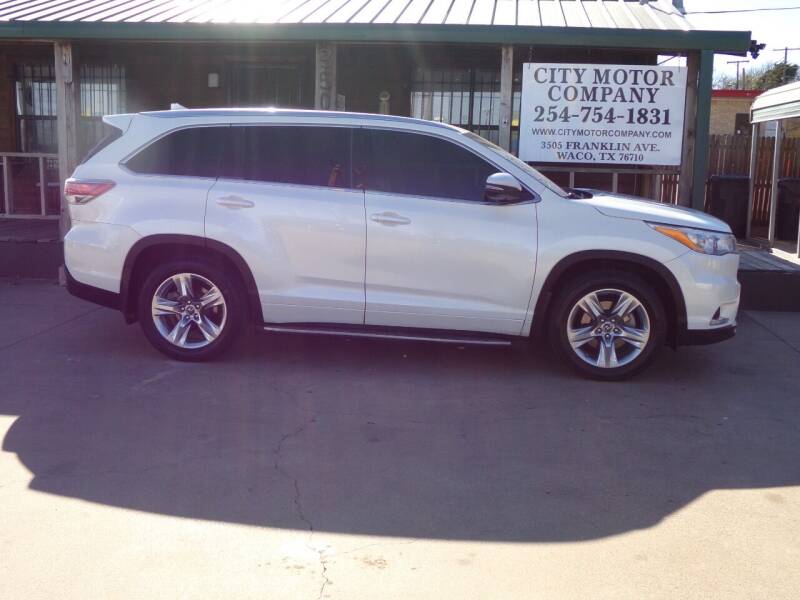 2016 Toyota Highlander for sale at CITY MOTOR COMPANY in Waco TX