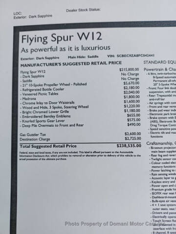 2015 Bentley Flying Spur W12