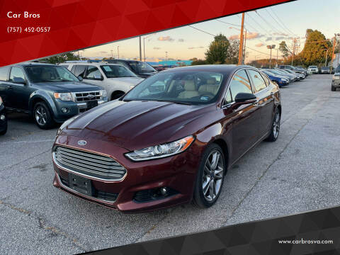 2015 Ford Fusion for sale at Car Bros in Virginia Beach VA