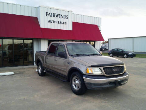 2001 Ford F-150 for sale at Fairwinds Auto Sales in Dewitt AR