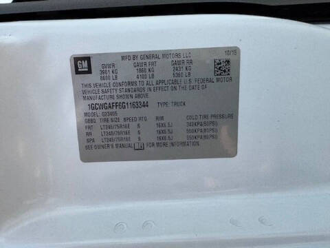 2016 Chevrolet Express 2500