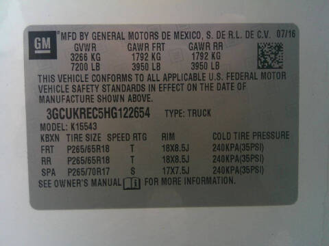 2017 Chevrolet Silverado 1500