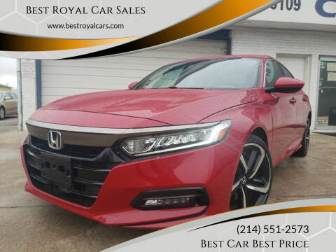 2019 Honda Accord for sale at Best Royal Car Sales in Dallas TX