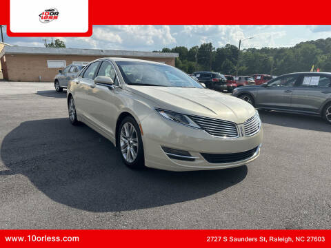 2014 Lincoln MKZ for sale at J T Auto Group - 10orless.com in Raleigh NC