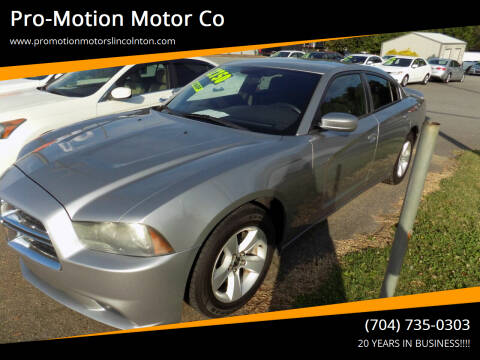 2013 Dodge Charger for sale at Pro-Motion Motor Co in Lincolnton NC