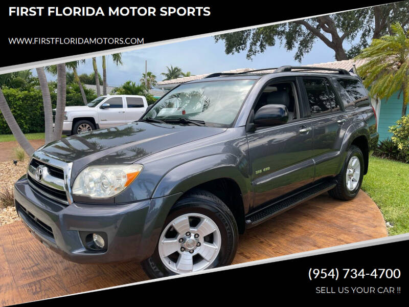 2006 Toyota 4Runner for sale at FIRST FLORIDA MOTOR SPORTS in Pompano Beach FL