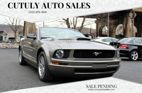 2005 Ford Mustang for sale at Cutuly Auto Sales in Pittsburgh PA