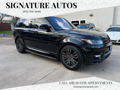 2016 Land Rover Range Rover Sport for sale at Signature Autos in Austin TX