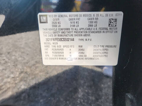 2012 Cadillac SRX Premium Collection