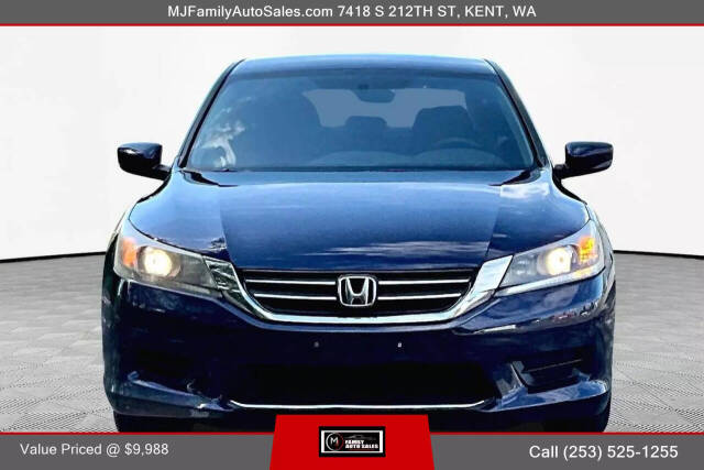 2015 Honda Accord for sale at MJ FAMILY AUTO SALES in Kent, WA