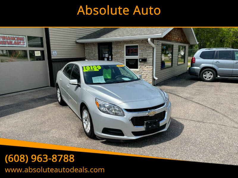 2015 Chevrolet Malibu for sale at Absolute Auto in Baraboo WI