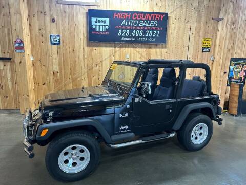 2004 Jeep Wrangler for sale at Boone NC Jeeps-High Country Auto Sales in Boone NC