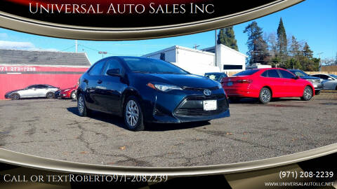 2017 Toyota Corolla for sale at Universal Auto Sales Inc in Salem OR
