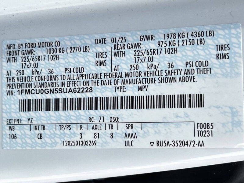 2025 Ford Escape Active