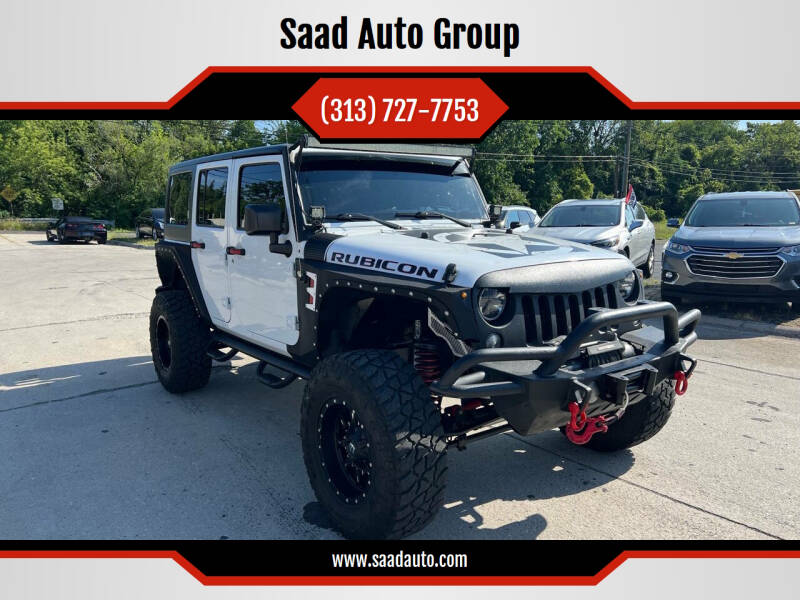 2015 Jeep Wrangler Unlimited for sale at Saad Auto Group in Dearborn Heights MI