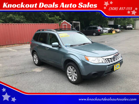 2011 Subaru Forester for sale at Knockout Deals Auto Sales in West Bridgewater MA