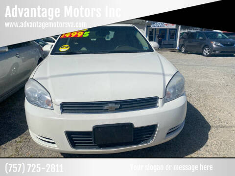 2008 Chevrolet Impala for sale at Advantage Motors Inc in Newport News VA