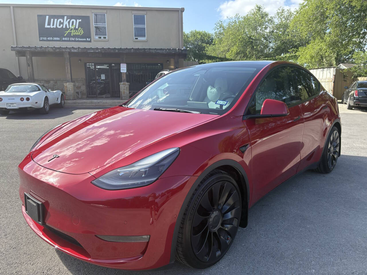 Red 2022 Tesla Model Y Performance AWD Performance 4dr Crossover 1