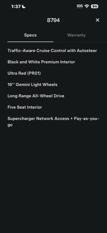2024 Tesla Model Y Long Range
