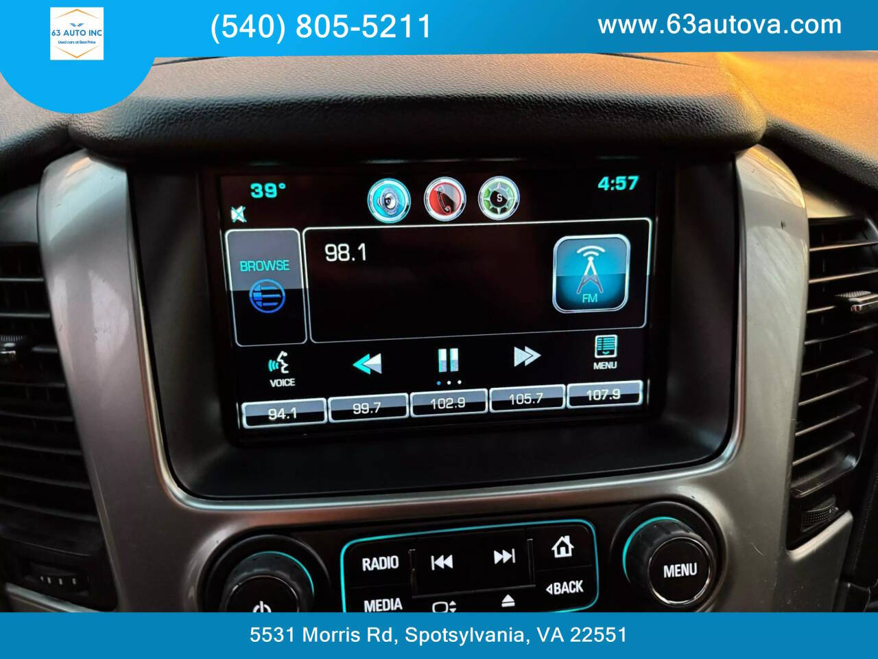 2015 Chevrolet Suburban for sale at 63 Auto Inc in Spotsylvania, VA