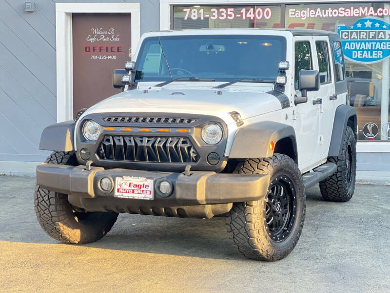 Used 2017 Jeep Wrangler Unlimited Sport with VIN 1C4BJWKGXHL660320 for sale in Holbrook, MA