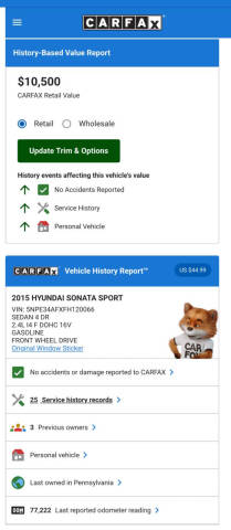 2015 Hyundai Sonata Sport