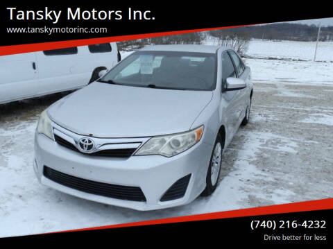 2012 Toyota Camry for sale at Tansky Motors Inc. in Rockbridge OH