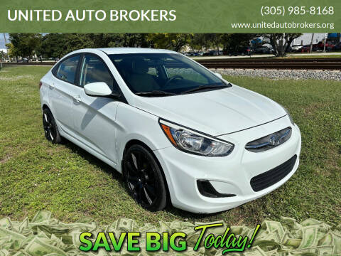 2017 Hyundai Accent for sale at UNITED AUTO BROKERS in Hollywood FL