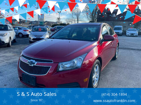 2012 Chevrolet Cruze for sale at S & S Auto Sales in Franklin WI
