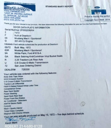 1972 Ford Mustang