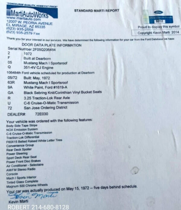 1972 Ford Mustang