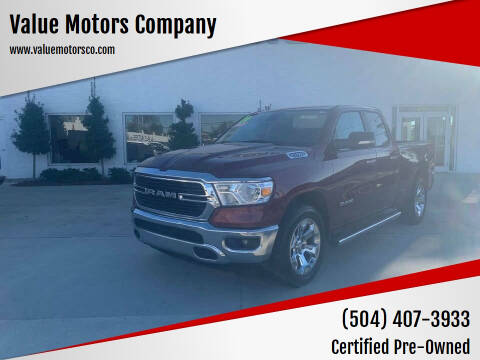 2020 RAM 1500 for sale at Value Motors Company in Marrero LA